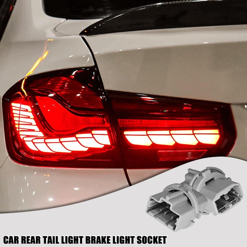 Hirificing 2PCS Car Tail Light Socket, OEM 33515S50003 Tail Light Wiring Harness Rear Turn Signal Brake Lights Plug Holder for Honda Civic 99-15, for Accord 98-15, for Acura CL RL TSX T20W 09-13 - Image 5